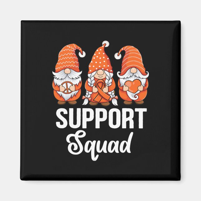 Imán Cinta naranja Gnomes apoya a sobreviviente de Leuc (Frente)