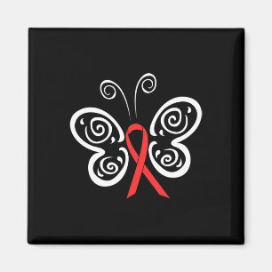 Imán Cinta roja mariposa cáncer de sangre VIH SIDA Awar