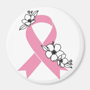 Imán Cinta rosa con flores