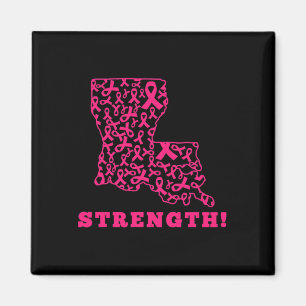 Imán Cinta rosa Louisiana La Breast Cancer Fiebre Suppo