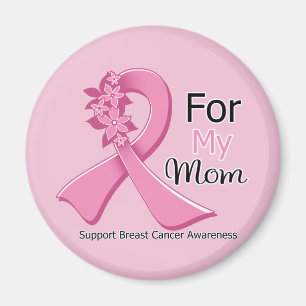 Imán Cinta rosada para mi mamá - cáncer de pecho