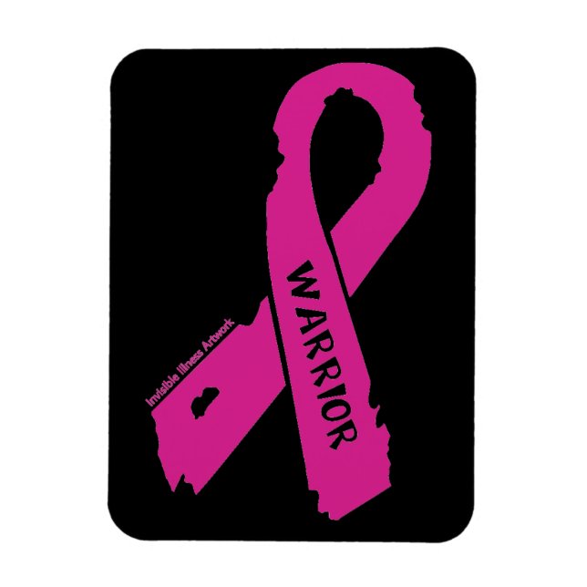 Imán Cinta Rota/Guerrero...Cáncer de Mama (Vertical)