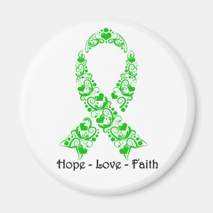 Imán Cinta verde de la conciencia de la esperanza