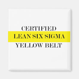 Imán Cinturón amarillo Lean Six Sigma