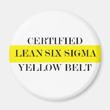 Cinturón amarillo Lean Six Sigma Certificado