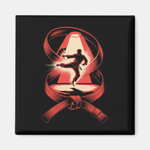 Imán Cinturón de arte de exposición múltiple Judo Karat