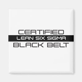 Imán Cinturón negro certificado Lean Six Sigma