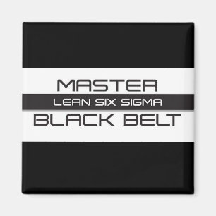 Imán Cinturón negro maestro Lean Six Sigma
