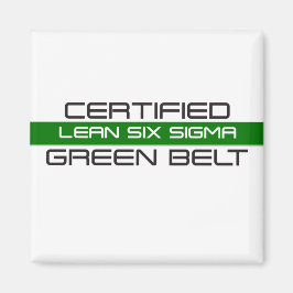 Imán Cinturón verde certificado Lean Six Sigma