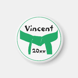 Imán Cinturón verde de artes marciales