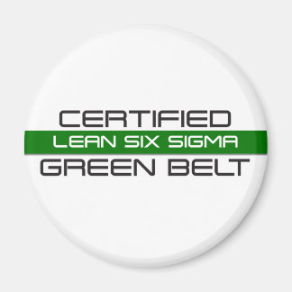 Imán Cinturón verde Lean Six Sigma certificado