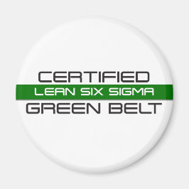 Imán Cinturón verde Lean Six Sigma certificado