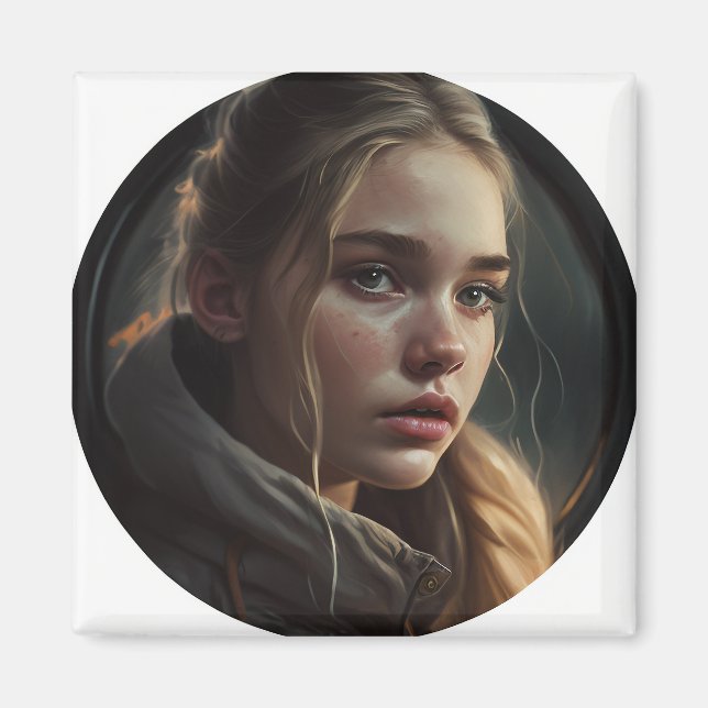 Imán Circle girl (Frente)