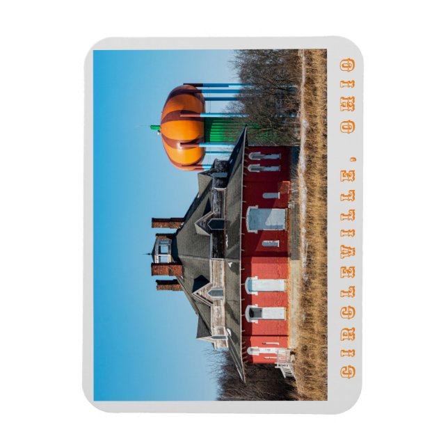 Imán Circleville Octagon House Magnet (Vertical)