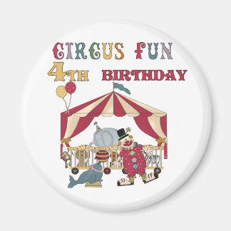 Imán Circo 4.º camisetas y regalos de cumpleaños