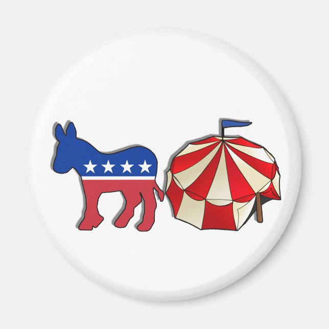 Imán Circo de burro demócrata (Frente)