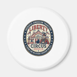 Imán Circo Liberty Patriótico Patriótico Ringmast de Ci