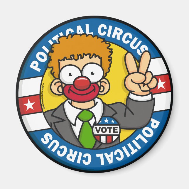 Imán Circo político Magnet (Frente)