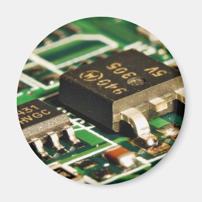 Imán Circuitos de Chips de Computadoras (Frente)