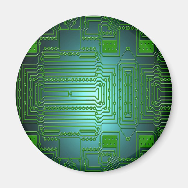 Imán circuitos de conductores de placa (Frente)