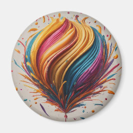 Imán Círculo de Alegría Feliz Cumpleaños