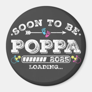 Imán Círculo de carga Pronto para ser Papá 2025