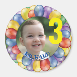 Imán Círculo de cumpleaños personalizado