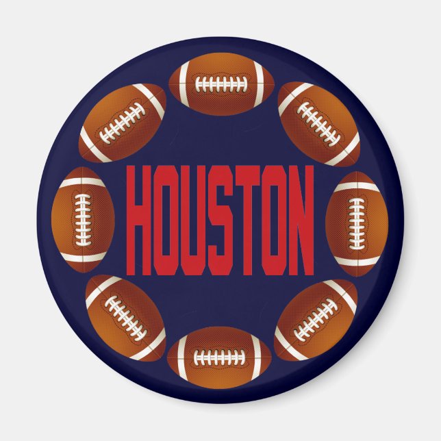 IMÁN CÍRCULO DE FÚTBOL DE HOUSTON (Frente)