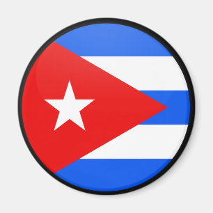 Imán Círculo de la bandera de la calidad de Cuba