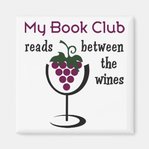 Imán Círculo de lectores del vino