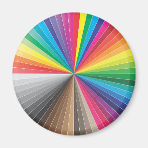 Imán círculo de oscilaciones de color