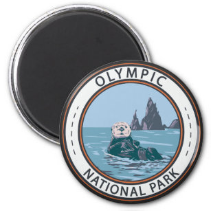 Imán Círculo de Otter del Parque Nacional Olímpico