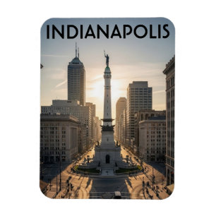 Imán Círculo del Monumento Indiana Indianapolis