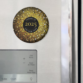 Imán Círculo deslumbrante ilumina víspera de Año Nuevo