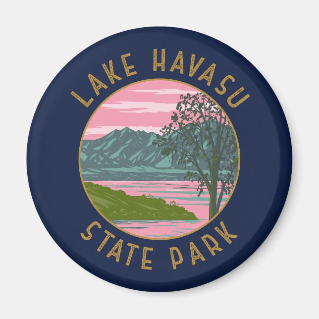 Imán Círculo en peligro del Parque Estatal Lake Havasu (Frente)