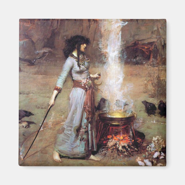 Imán Círculo mágico, John William Waterhouse (Frente)