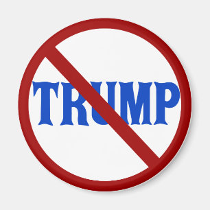 Imán Círculo rojo del triunfo anti con X