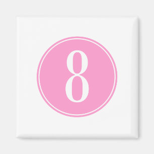Imán Círculo rosado #8