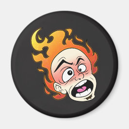 Imán Círculo Scovillelicous Fire Head Circle Magnet