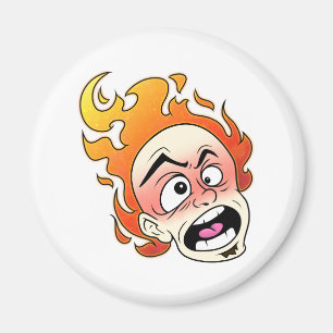 Imán Círculo Scovillelicous Fire Head Circle Magnet