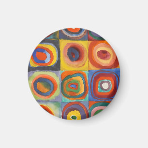 Imán Círculos Concéntricos de las plazas de Kandinsky