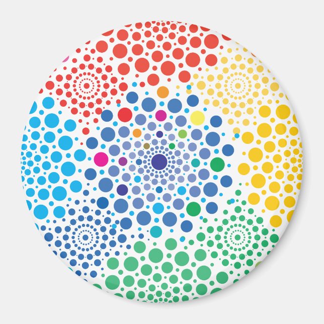 Imán Círculos Mandala 3 (Frente)