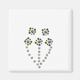 Imán Círculos ramificando como una rama de árbol