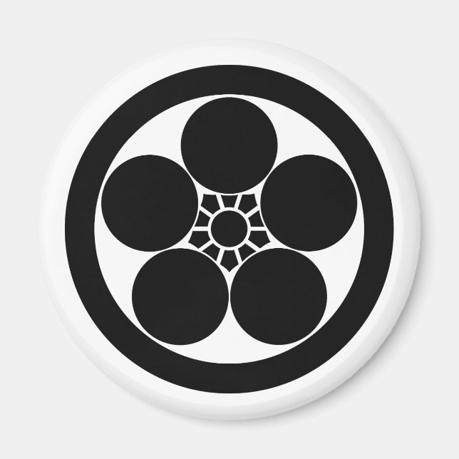 Imán Ciruelo estilo Umebachi en círculo (Frente)
