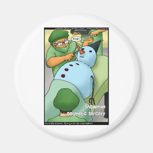 Imán Cirugía Estética de Muñeco de Nieve Regalos Divert