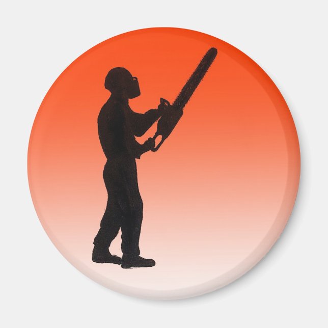 Imán Cirujano de árboles de Chainsaw (Frente)
