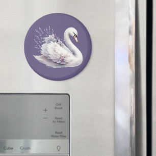 Imán Cisne acuático con Florencia Lavender