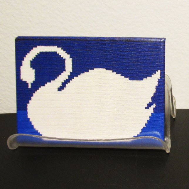 Imán Cisne Blanca En La Impresión De Crochet Artisan De (Subido por el creador)