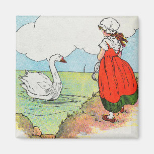 Imán Cisne, cisne sobre el mar Madre de oca rima de gua