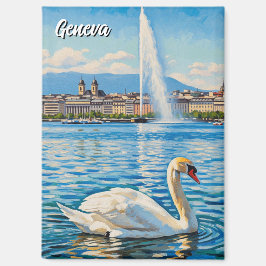 Imán Cisne en Ginebra Suiza Viajes 